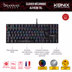 Konix Drakkar Clavier mécanique Alfheim TKL -