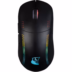 Konix Drakkar Souris Sans Fil Asgard, Ambidextre, Optique, RF sans fil, 10000 DPI, Noir