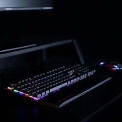 Konix Dungeons & Dragons clavier USB AZERTY Français Noir, Rouge
