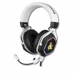 Konix Casque gaming Rainbow – Dungeons &amp; Dragons, Avec fil, Jouer, 20 - 20000 Hz, Casque, Noir, Blanc