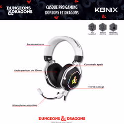 Konix Casque gaming Rainbow – Dungeons & Dragons - Vue supplémentaire 4