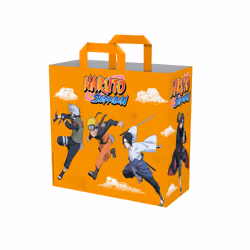 Konix Naruto Sac Cabas Orange, Sac fourre-tout, Orange, Polyéthylène téréphthalate (PET), Plastique recyclé, Image, Naruto, 4 ...