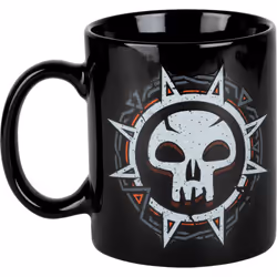 Konix Mug Mana Noir – Magic The Gathering, Unique, 320 L, Noir, Blanc, Vitrocéramique, Mug, Universel
