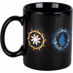 Konix Mug 5 couleurs – Magic The Gathering, Unique, 320 L, Noir, Multicolore, Vitrocéramique, Mug, Universel