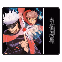 Konix Tapis de souris sombre Jujutsu Kaisen, Multicolore, Image, Microfibre, Caoutchouc, Base antidérapante, Tapis de souris  ...