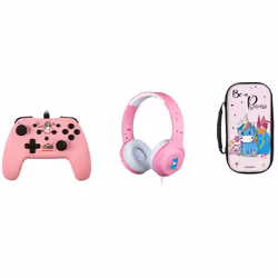 Konix Unik KX SW GAMER PACK BE A PRINC, Régler, Nintendo Switch, Rose, Résistant à la saleté, Résistant aux rayures, Nintendo ...