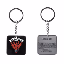 Konix Porte clés Dragon rouge – Dungeons &amp; Dragons, Porte-clés, Noir, Rouge, Métal, Carré, Unisexe, Adulte