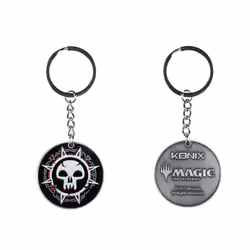 Konix Porte clés Mana noir – Magic The Gathering, Porte-clés, Noir, Gris, Métal, Unisexe, Tous, 40 mm