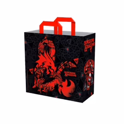 Konix KX DND SHOPPING BAG MONSTERS, Sac fourre-tout, Noir, Rouge, Image, Dungeons & Dragons, 450 mm, 200 mm