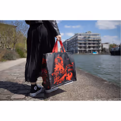 Konix KX DND SHOPPING BAG MONSTERS Noir, Rouge Sac fourre-tout