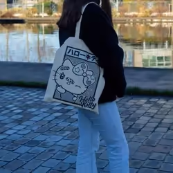 Konix Wink - Hello Kitty Blanc Sac fourre-tout