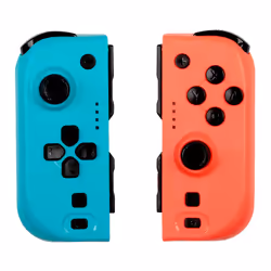 Konix Joy-Pads Switch Bleu/Rouge, Manette de jeu, Nintendo Switch, Nintendo Switch OLED, Bouton d'accueil, Analogique, Sans f ...