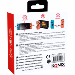 Konix Joy-Pads Switch Bleu/Rouge