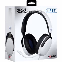 Konix 61889000086 casque Avec fil Arceau Gaming Noir, Blanc - Vue supplémentaire 4