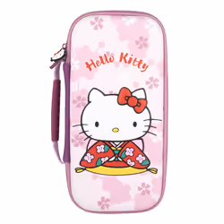 Konix Housse de protection Hello Kitty 3D pour Switch 2, Boîtier robuste, Nintendo, Multicolore, Rose, Nintendo Switch, Ninte ...