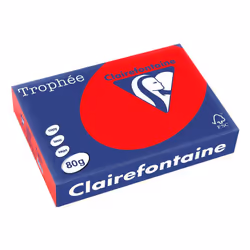 Clairefontaine Trophée, Photocopie, A4 (210x297 mm), 500 feuilles, 80 g/m², Rouge