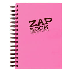 Carnet croquis - CLAIREFONTAINE - ZAP BOOK SPIRALE - A5 - 80g - 160 Feuilles - Rose