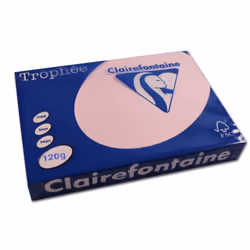 Ramette de papier - CLAIREFONTAINE - 1210 - A4 120g - Rose - Paquet de 250 feuilles