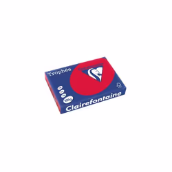 Ramette de papier - CLAIREFONTAINE - 1218 - A4 120g - Rouge groseille - 250 feuilles