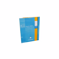 Feuillets mobiles sous étui 200 pages perforées 2 trous petits carreaux Clairefontaine