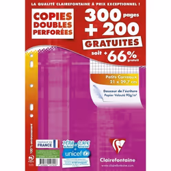 Copies Doubles - CLAIRE FONTAINE - 500 Pages - 21x297 cm - 90g - Mixte