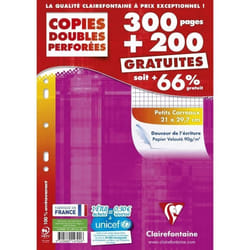 Copies Doubles - CLAIRE FONTAINE - 500 Pages - 21x297 cm - 90g - Mixte