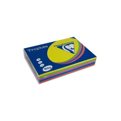 Ramette - CLAIREFONTAINE - Trophée 160g A4 - Assortis intense - Bleu