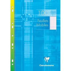 Feuille A4 - CLAIREFONTAINE - Grand carreaux - 90g - Étui de 50 - 100 pages