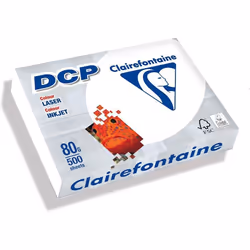 Papier - CLAIREFONTAINE - Ramette 500 Feuilles - 80g - A4 210x297 mm - Certifié FSC Blanc