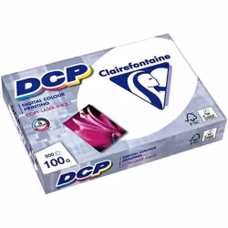 Clairefontaine 1821C, Impression laser/jet d'encre, A4 (210x297 mm), 500 feuilles, 100 g/m², Blanc, 110 µm