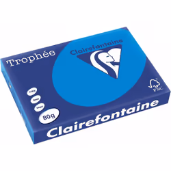 Clairefontaine 1886C, Impression laser/jet d'encre, A3 (297x420 mm), 500 feuilles, 80 g/m², Bleu, 107 µm