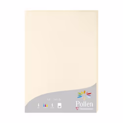 Clairefontaine Pollen, Impression laser/jet d'encre, A4 (210x297 mm), 25 feuilles, 210 g/m², Ivoire, Forest Stewardship Counc ...