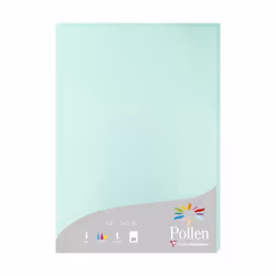 Clairefontaine Pollen, Impression laser/jet d'encre, A4 (210x297 mm), 25 feuilles, 210 g/m², Couleur menthe, Forest Stewardsh ...