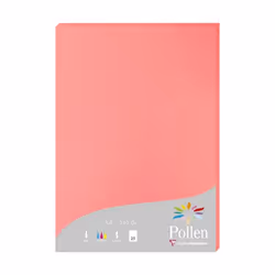 Clairefontaine Pollen, Impression laser/jet d'encre, A4 (210x297 mm), 25 feuilles, 210 g/m², Corail, Forest Stewardship Counc ...