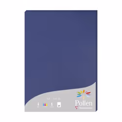 Clairefontaine Pollen, Impression laser/jet d'encre, A4 (210x297 mm), 25 feuilles, 210 g/m², Marine, Forest Stewardship Counc ...