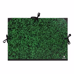 Clairefontaine 3329680322002, Porte-documents, Papier, Noir, Vert, Elastique, 540 mm, 380 mm