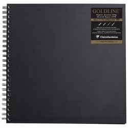 Clairefontaine Carnet papier dessin spiralé Goldline 140g