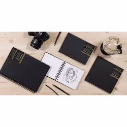 Clairefontaine Carnet papier dessin spiralé Goldline 140g - Vue supplémentaire 2