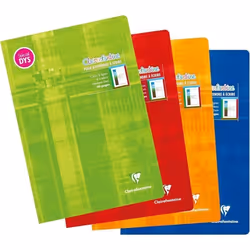 Cahier Clairenfantine Spécial DYS - CLAIREFONTAINE - 21x297cm - 48 pages - 4 couleurs - Interligne 5 mm