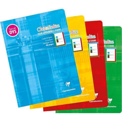 Cahier décriture - CLAIREFONTAINE - Clairenfantine Spécial DYS - 48 pages - 4 couleurs - Interligne 3 mm