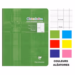 Cahier dapprentissage de lécriture - Non spécifié - 17x22 cm - 32 pages - Seyès - Grands carreaux