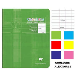Cahier dapprentissage de lécriture - Non spécifié - 17x22 cm - 32 pages - Seyès - Grands carreaux