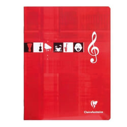 CLAIREFONTAINE Cahier Piqué Musique & Chant 17 x 22 cm 56 Pages