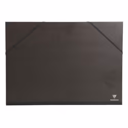 Clairefontaine 3329680448009, Porte-documents, Noir, Elastique, 470 mm, 340 mm, 6 mm