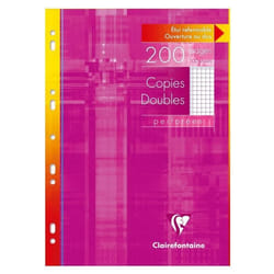 CLAIREFONTAINE Copies Doubles Perforées 21 x 297 cm 200 Pages