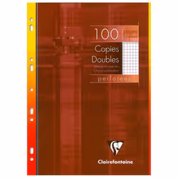 Clairefontaine 47222C, Motif, Marron, Rouge, Jaune, A4, 50 feuilles, Universel