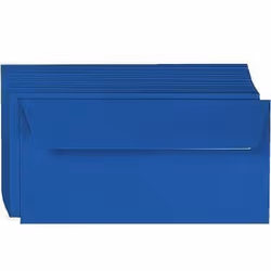 Clairefontaine 5555C, DL (110 x 220 mm), Bleu, Papier, 120 g/m², Forest Stewardship Council (FSC), 20 pièce(s)