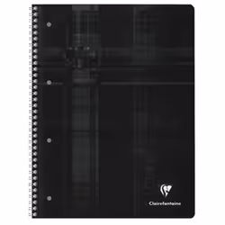 Clairefontaine Cahier spiralé 68252C trié par couleur DIN A4 quadrillé avec marge intérieure/extérieure Nombre de pages