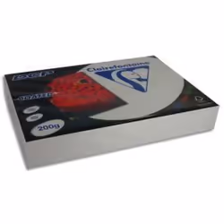 Papier - CLAIREFONTAINE - Ramette 250 feuilles A4 135g - Ultra blanc - Brillant - Recyclable