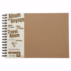 Clairefontaine 78106C, Monochromatique, Marron, A4, 80 feuilles, Couverture rigide, Universel